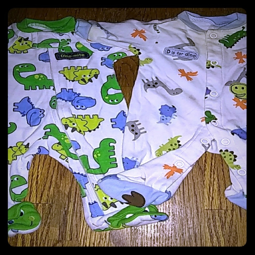 Preemie boy sleeper set